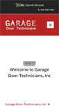 Mobile Screenshot of garagedoortechnicians.com
